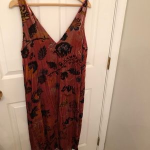 NWT Zara pink floral dress- size large